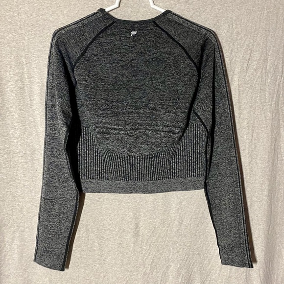 Grey Fabletics Ombre Seamless Long-Sleeve Top - Picture 8 of 11
